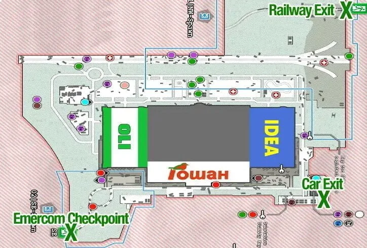 Escape From Tarkov Interchange Map Extraction Points Gameinstants