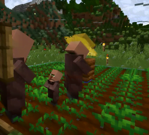 breeding Minecraft villagers