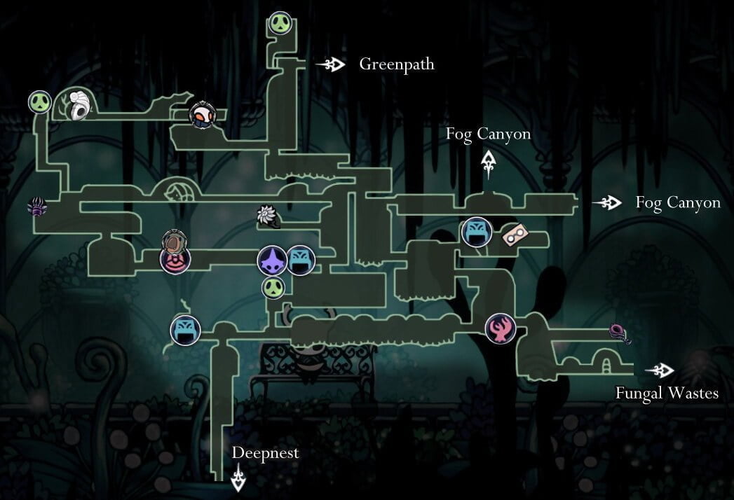 hollow knight charms location map