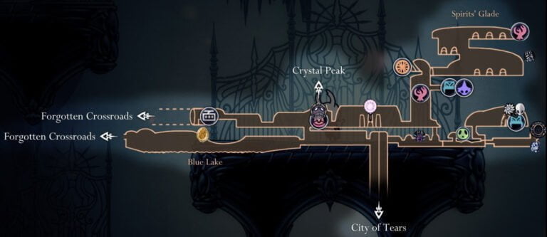 pale ore locations hollow knight map