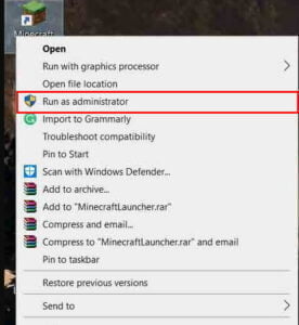 minecraft launcher, not the java edition