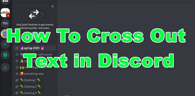 How To Cross Out Text in Discord