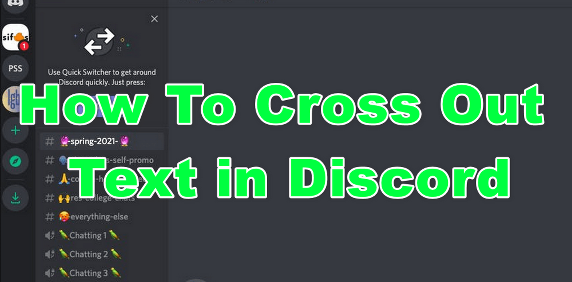 How To Cross Out Text in Discord
