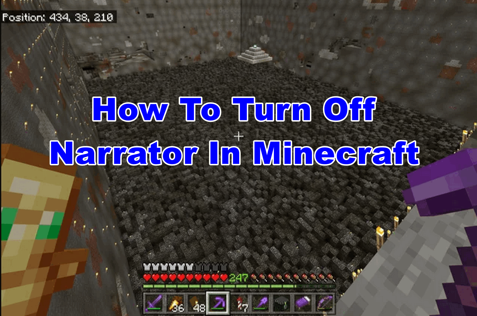 how to turn off narrator in minecraft