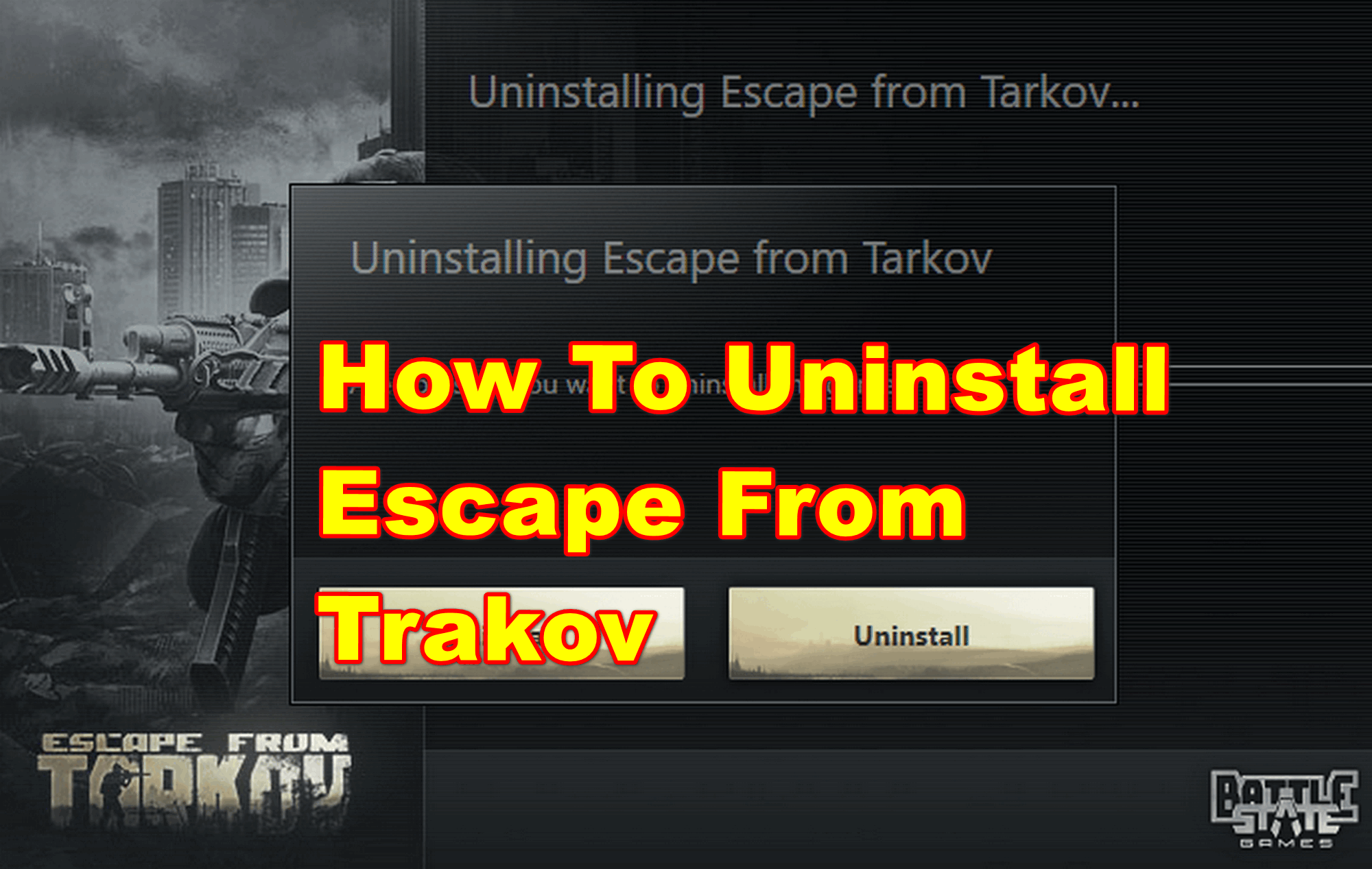 how to uninstall escape from tarkov