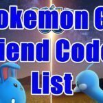 pokemon go friend codes
