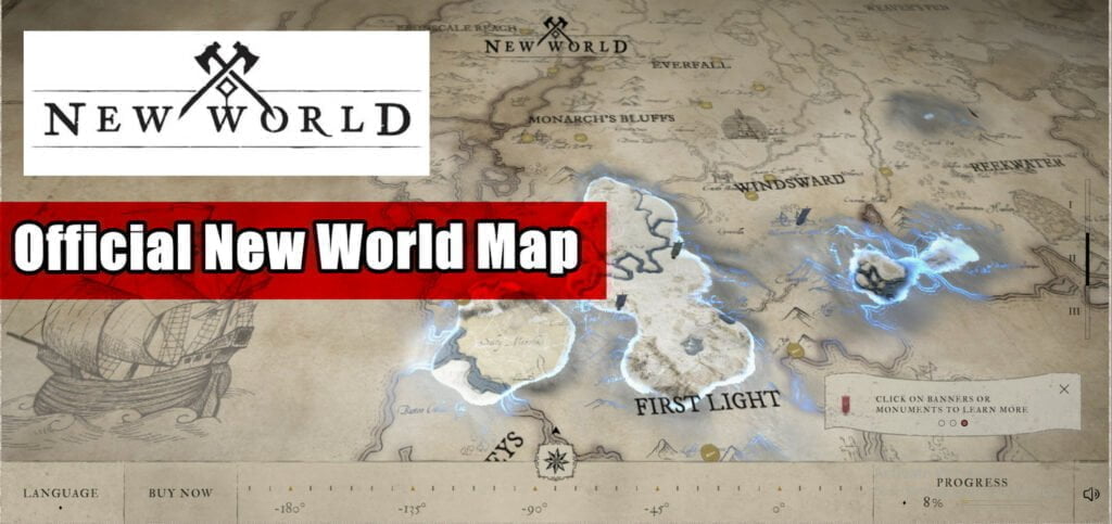 new world interactive map