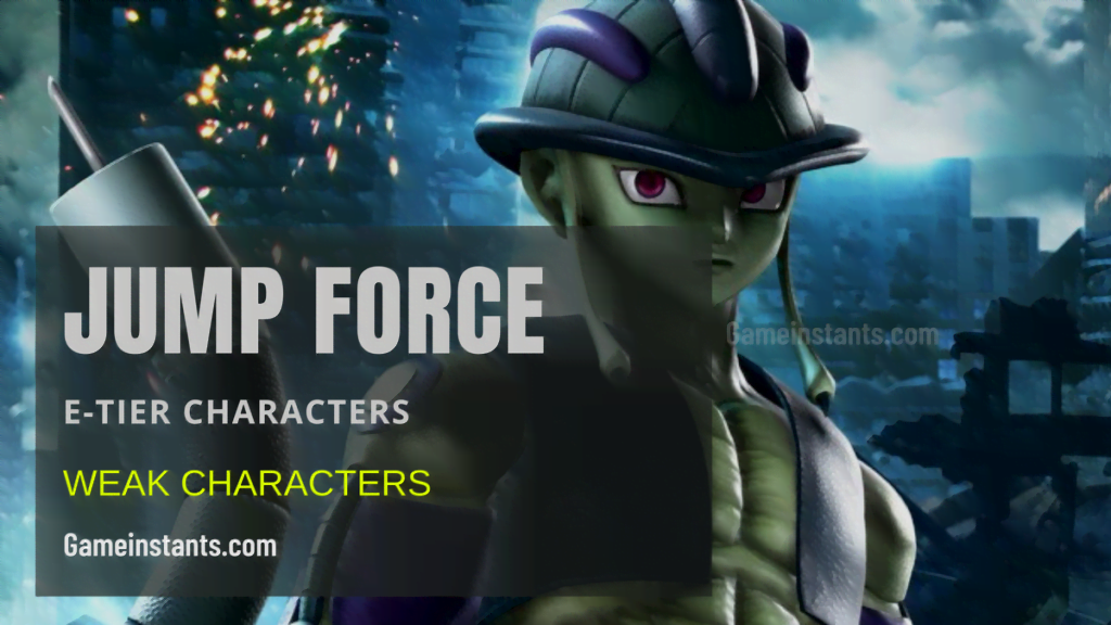 weakest character in jump force