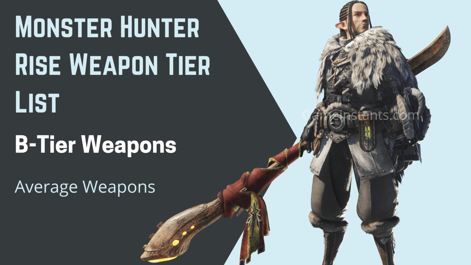 Monster Hunter Rise Weapon Tier List 2024 Gameinstants   Monster Hunter Rise B Weapon Tier 1536x864 