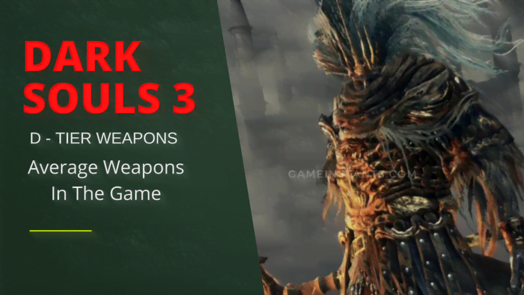 dark souls 3 weapon list