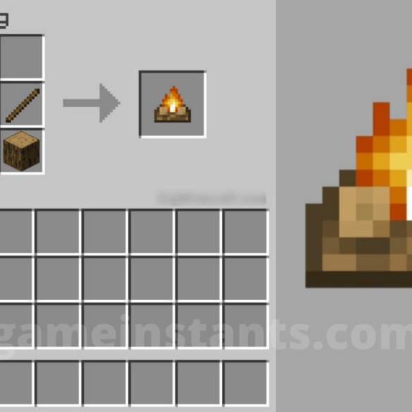 Campfire Recipe Minecraft How To Craft, How To Put Out A Fire Pit In Minecraft