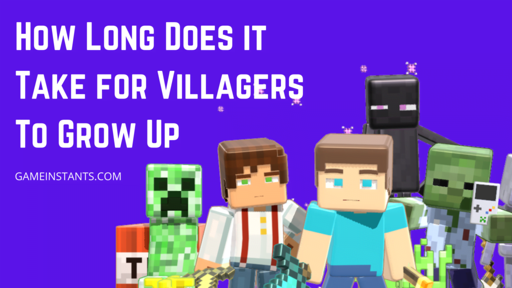 Minecraft baby villager grow up