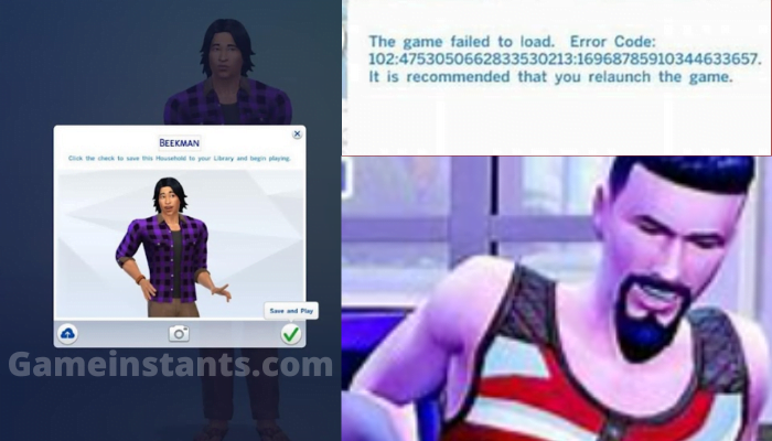 Sims 4 game failed