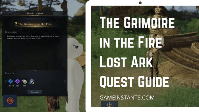 the grimoire in the fire lost ark