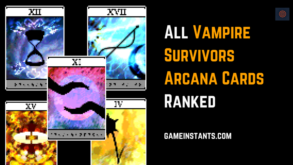 Vampire Survivors Arcana Cards