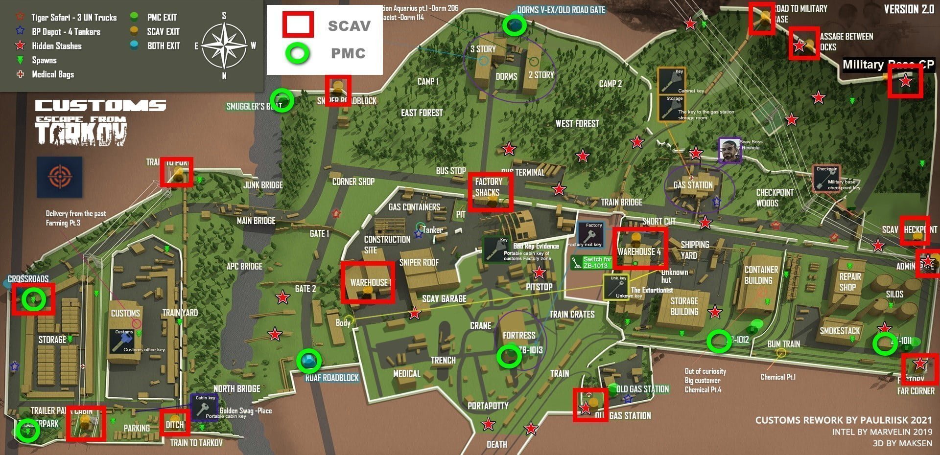 Escape From Tarkov All Extraction Points In Customs Map Gameinstants