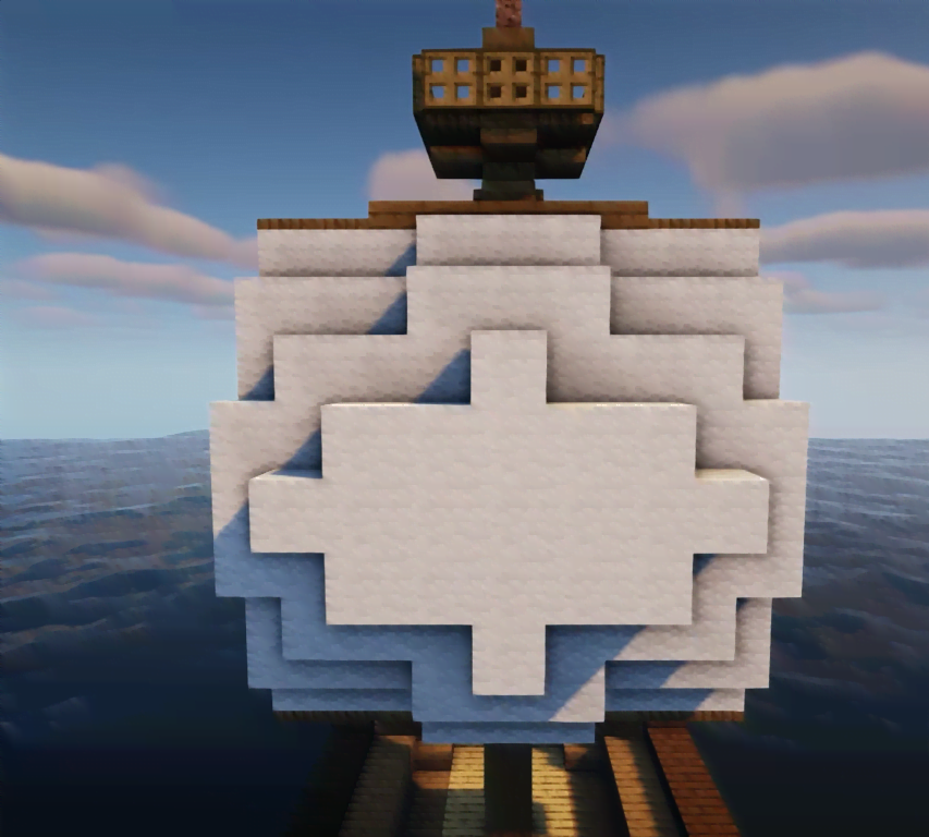crafting the sails in minecraft