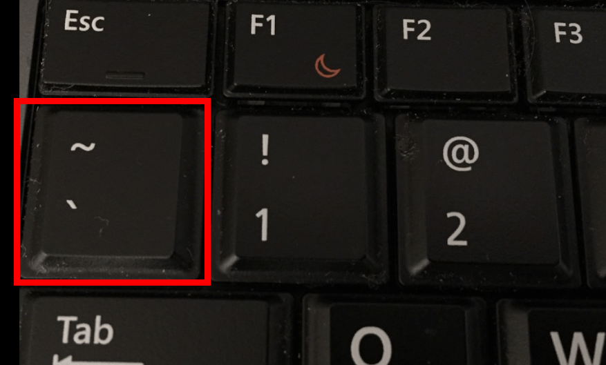 grave key on keyboard