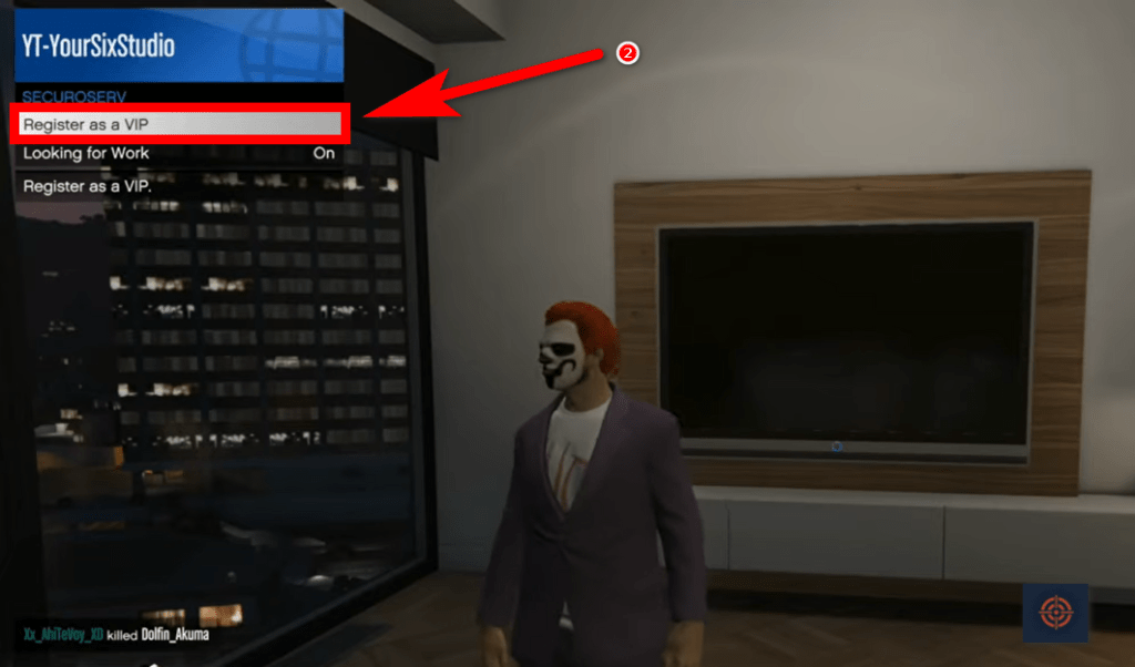 how to register as vip in gta 5