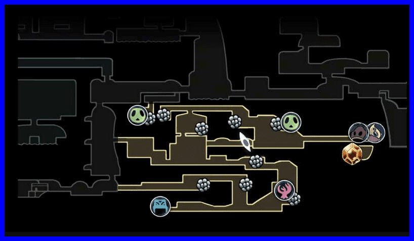 the hive map hollow knight