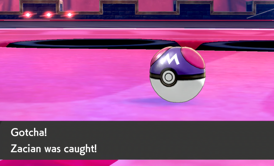 Master Ball in sword and shield 