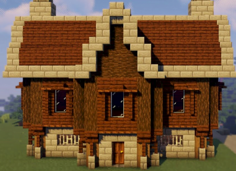 Spruce Wood Cottage Minecraft