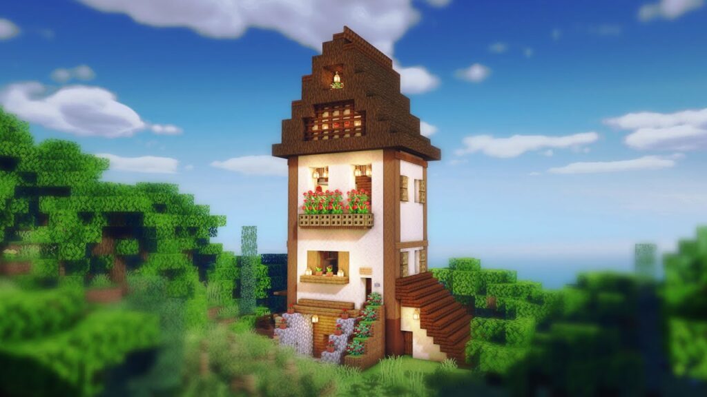 Minecraft Tall House 