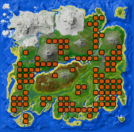 The Island Tapejara spawn locations