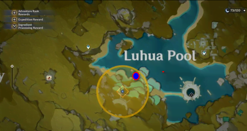 Luhua Pool strange rocks locations