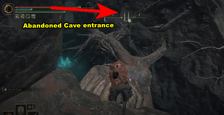 abandoned cave elden ring location