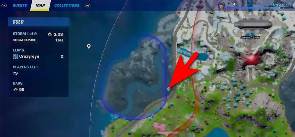 jammer location in North of Camp Cuddle fortnite