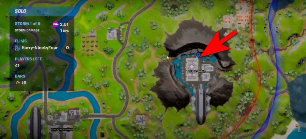 jammer location in North of daily bugle fortnite