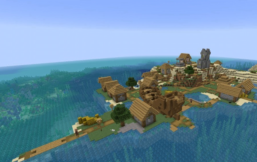 shipwreck on land minecraft seed