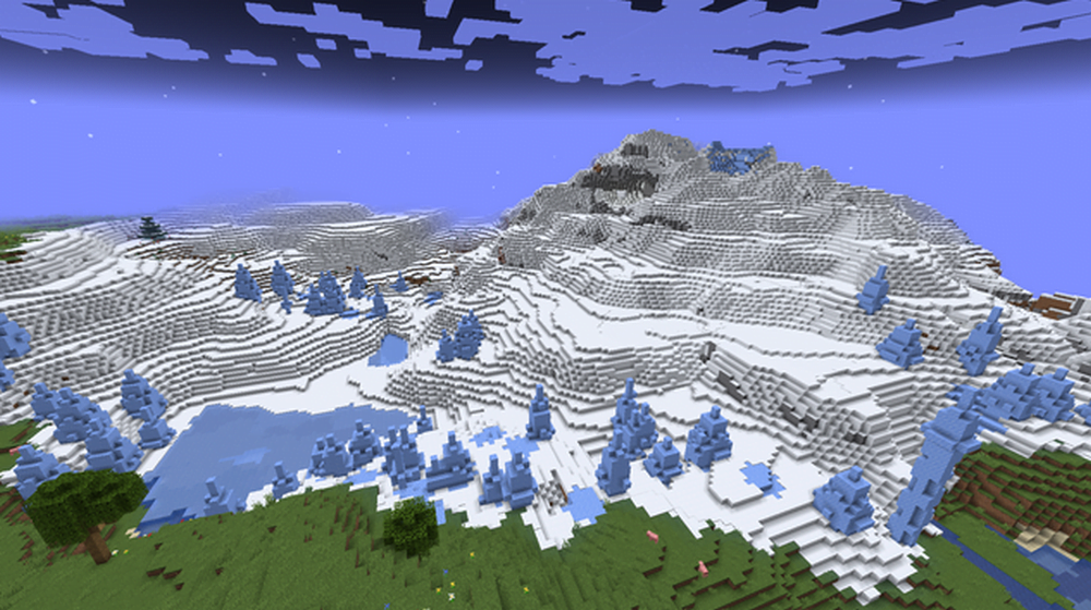 snowy slopes minecraft seed