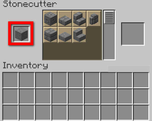 use of stonecutter in Minecraft 