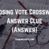 Opposing vote crossword