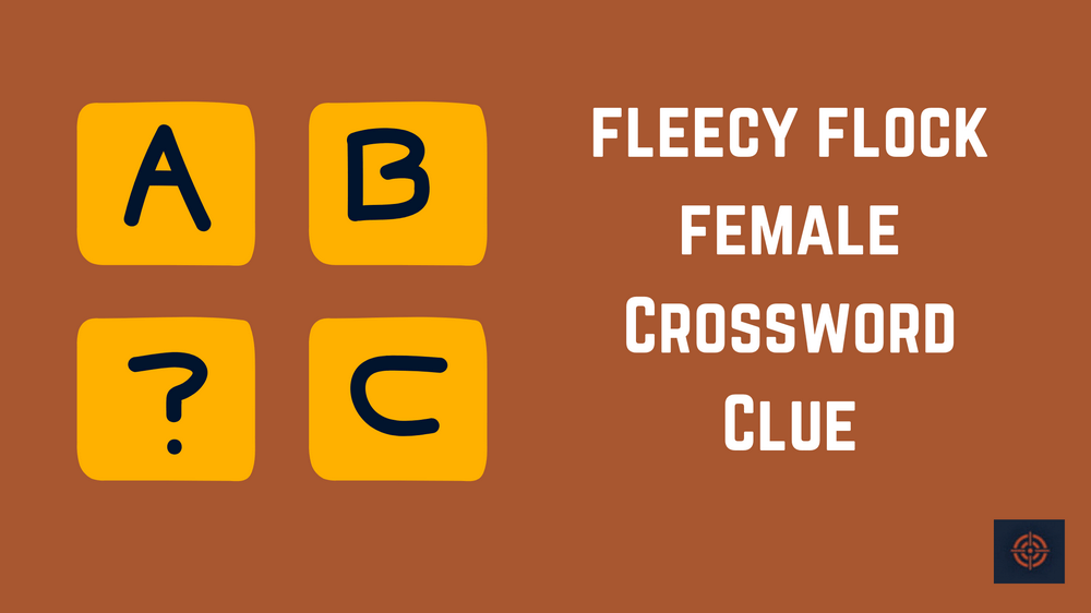 fleecy flock female Crossword Clue