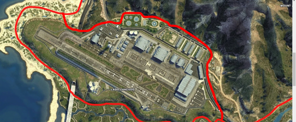 Fort Zancudo military base in GTA 5