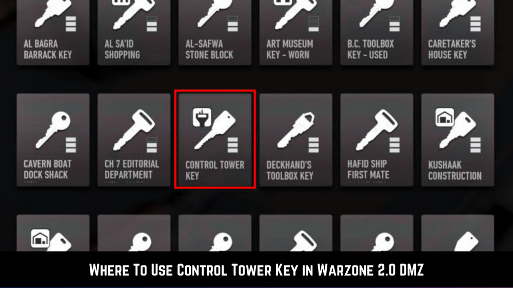 control tower key dmz