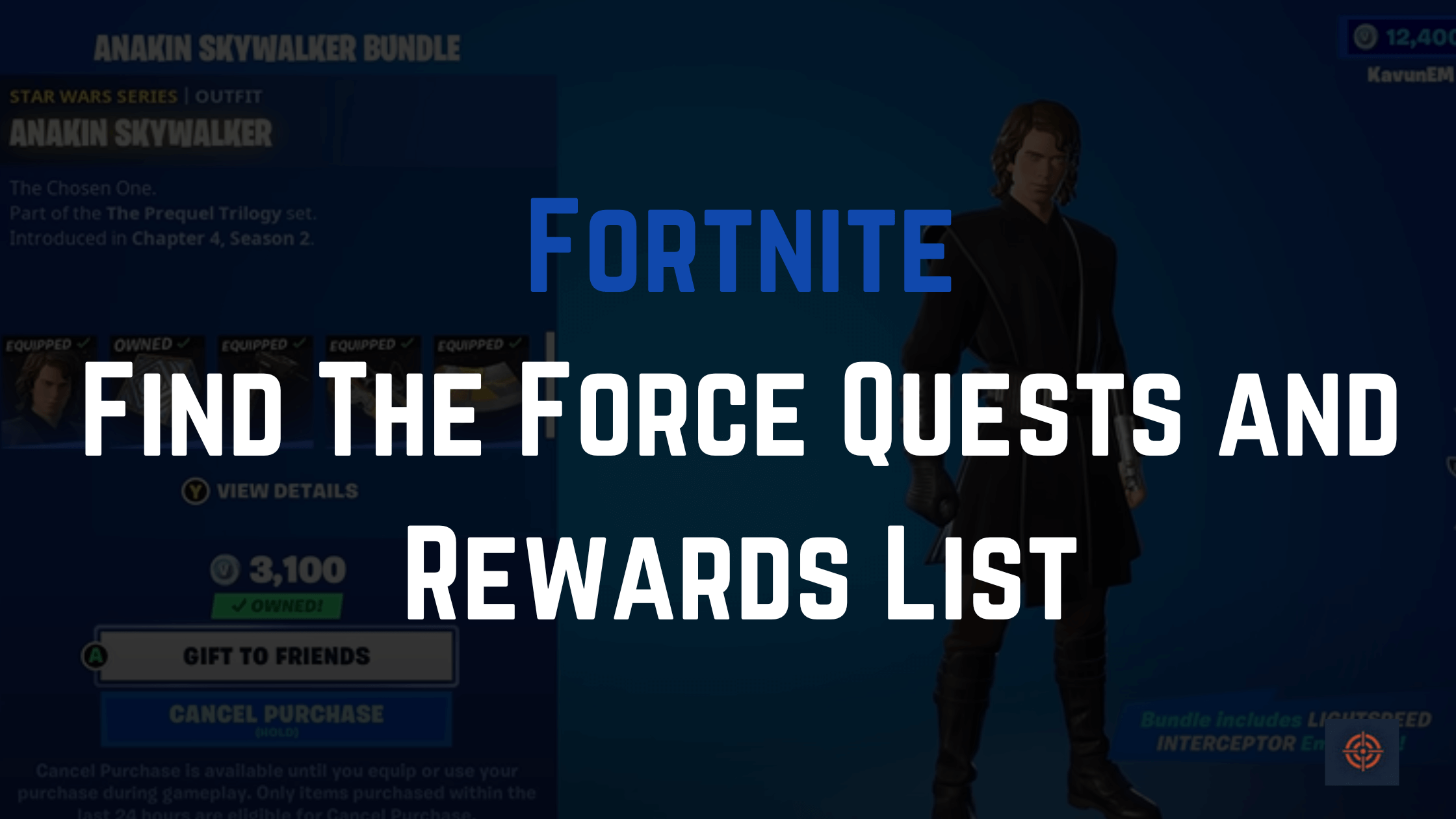 Find The Force Quests and Rewards