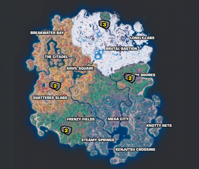 Fortnite All Republic Chests Locations Gameinstants