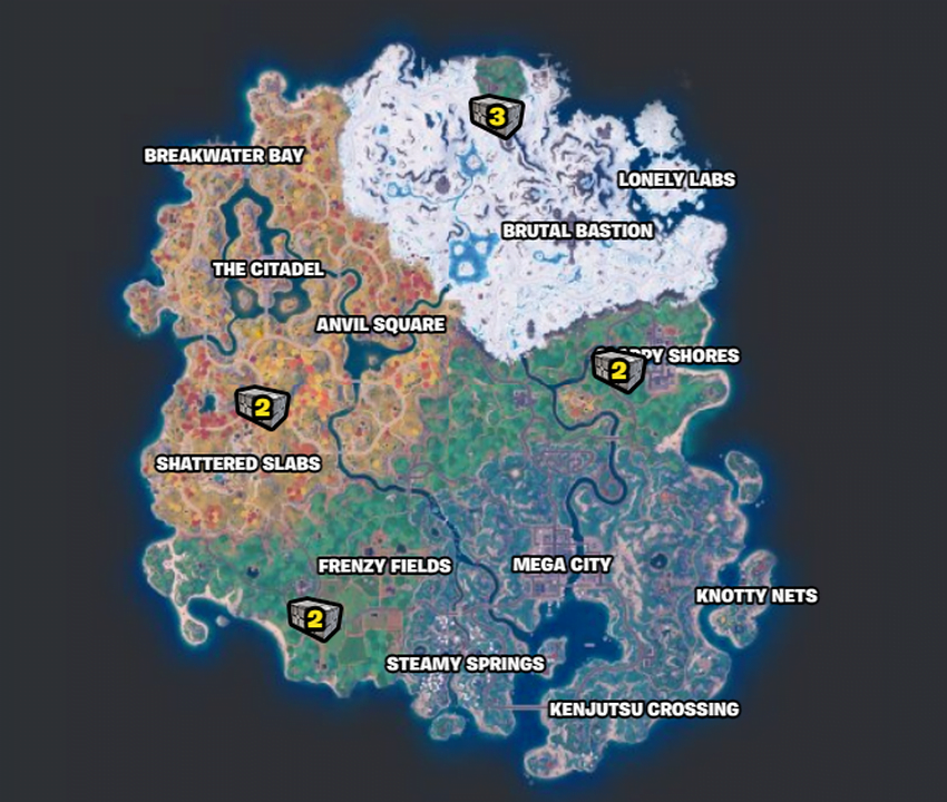 Fortnite Republic Chests Locations