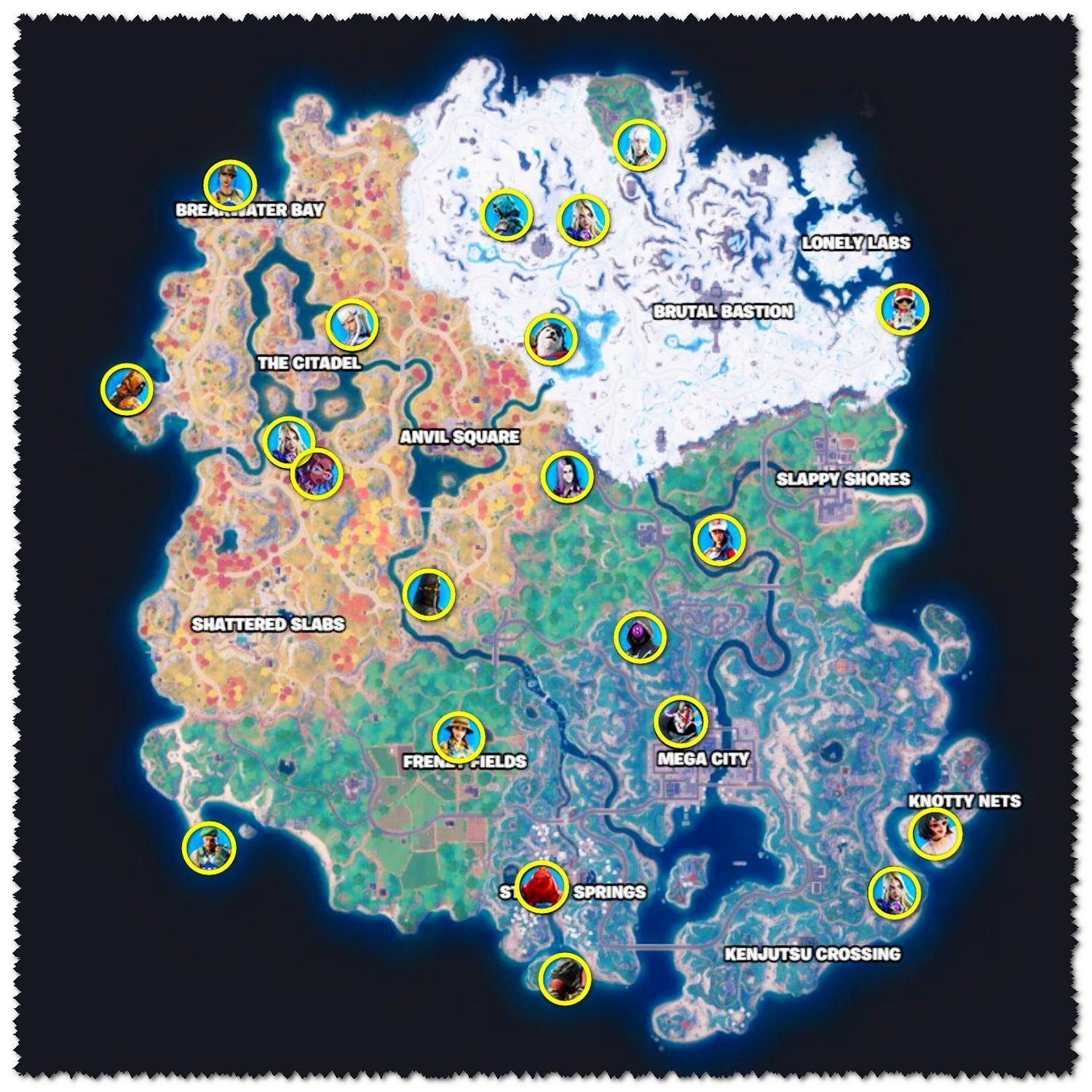 Fortnite Character Locations: All NPCs In Chapter 4 Season 2 - Gameinstants