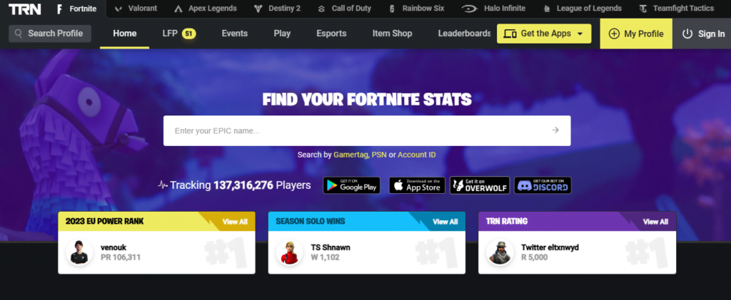 how to use fortnite stats tracker