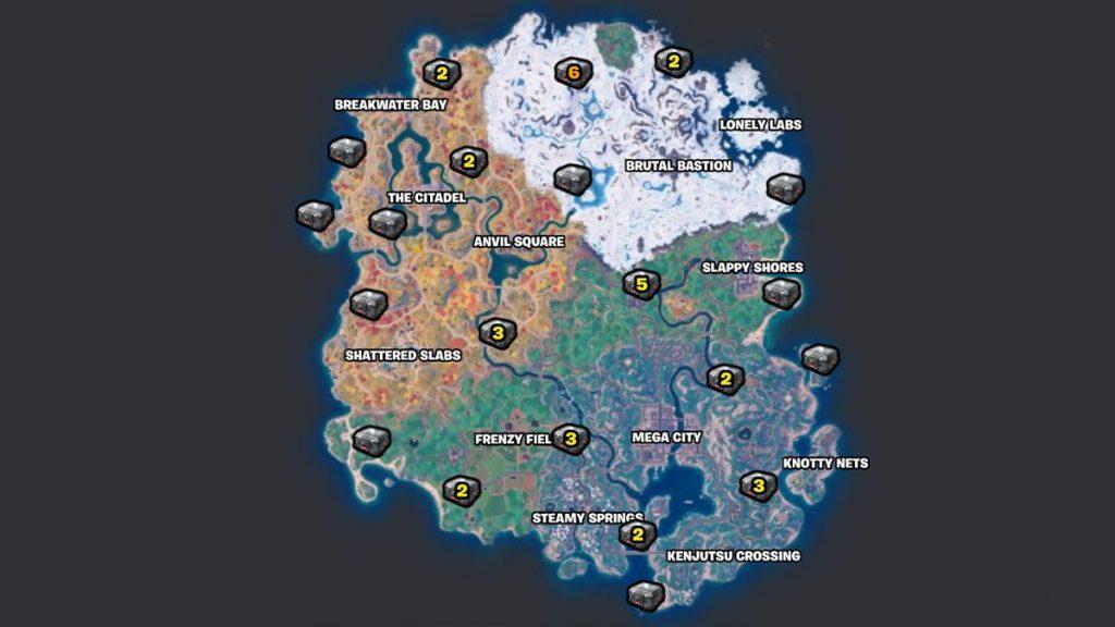 locations of two lock chest fortnite