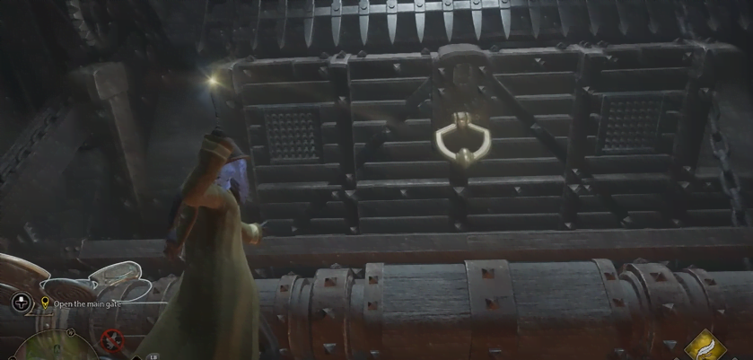 unlock the main gate in gatehouse hogwarts legacy