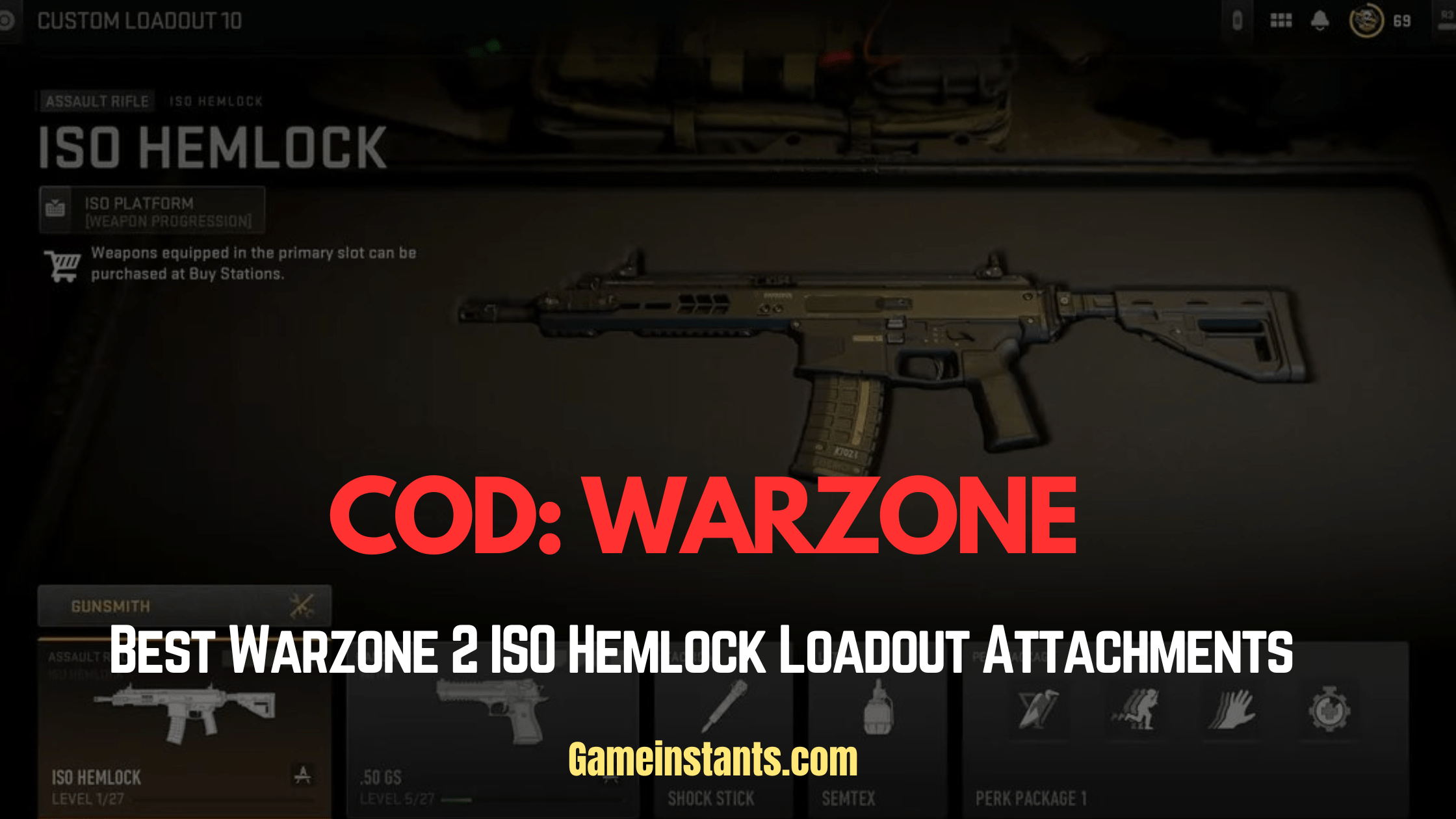 Best Warzone 2 ISO Hemlock Loadout