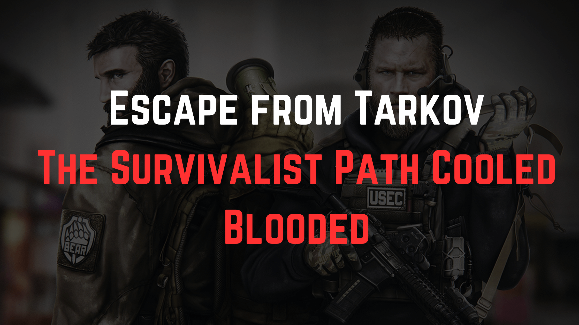 Escape from Tarkov The Survivalist Path Cooled Blooded
