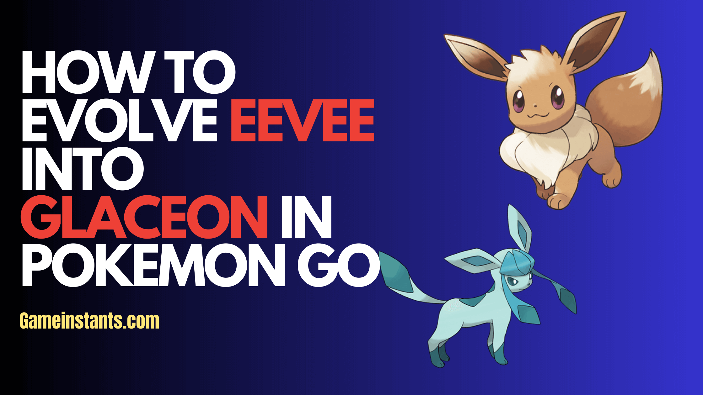 evolve eevee to Glaceon