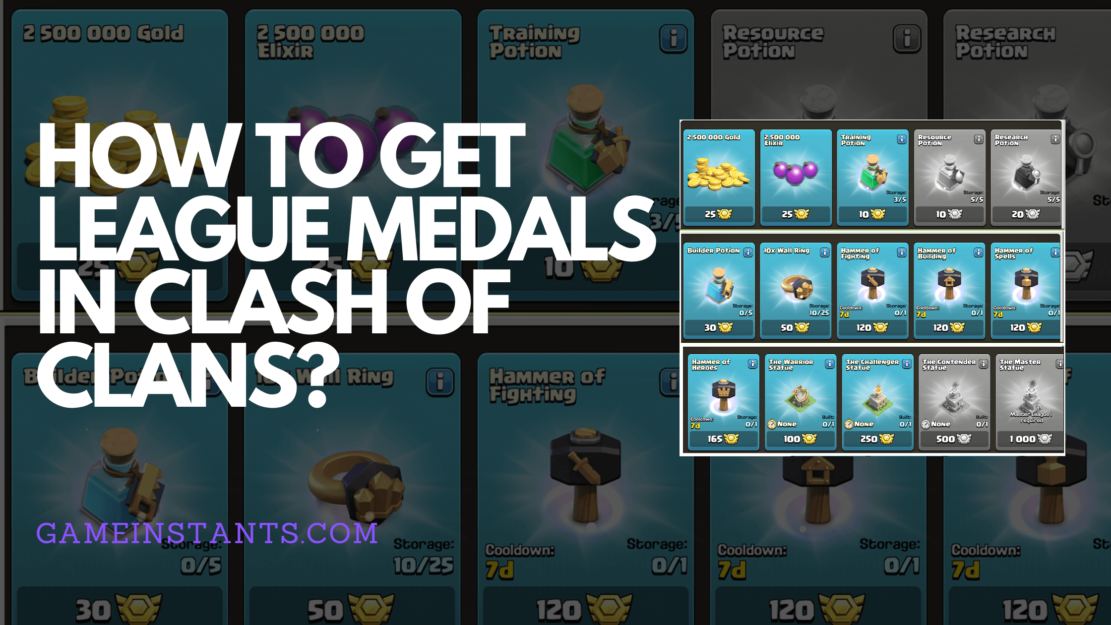 League Medals In Clash Of Clans